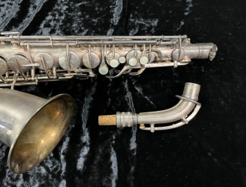 Photo Original Silver Plated C.G. Conn 'Chu Berry' Alto Saxophone - Serial # 221356